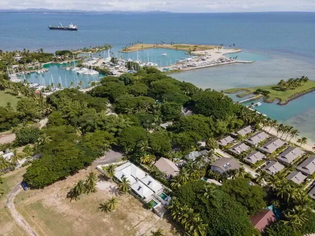 Aerial view of First Landing and Vuda Point