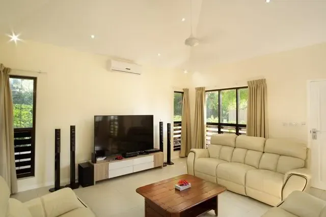 Spacious villa living room